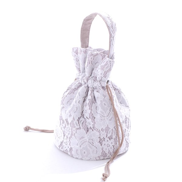 画像8: 【即日発送】レース巾着袋 / 巾着バッグ [YMT]