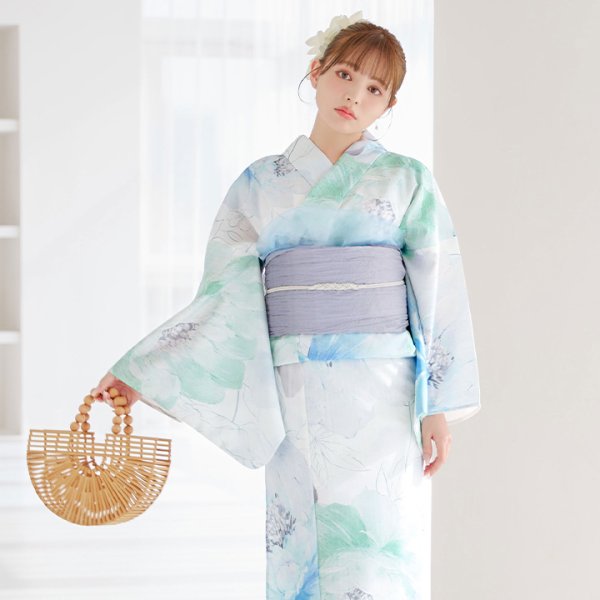 画像4: 木製ハンドル付き竹編み半円カゴバッグ[YMT]