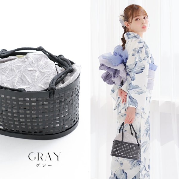 画像4: 竹編み丸型カゴバッグ/4カラー[OF03]