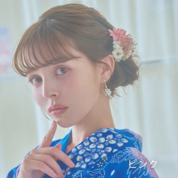 画像9: 【浴衣小物】三連フラワーコサージュ【2カラー】[YMT]