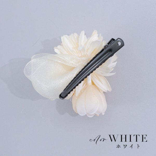 画像6: 【浴衣小物】パール付きフラワーコサージュ【2カラー】[HC02]