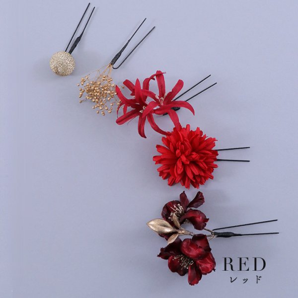 画像16: 【即日発送】【浴衣小物】小花コサージュ5点セット【5カラー】[YMT]