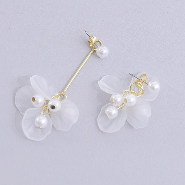 画像3: 【アクセサリー：ピアス】【浴衣小物：アクセサリー】アシンメトリーフラワーペタルピアス[OF02]
