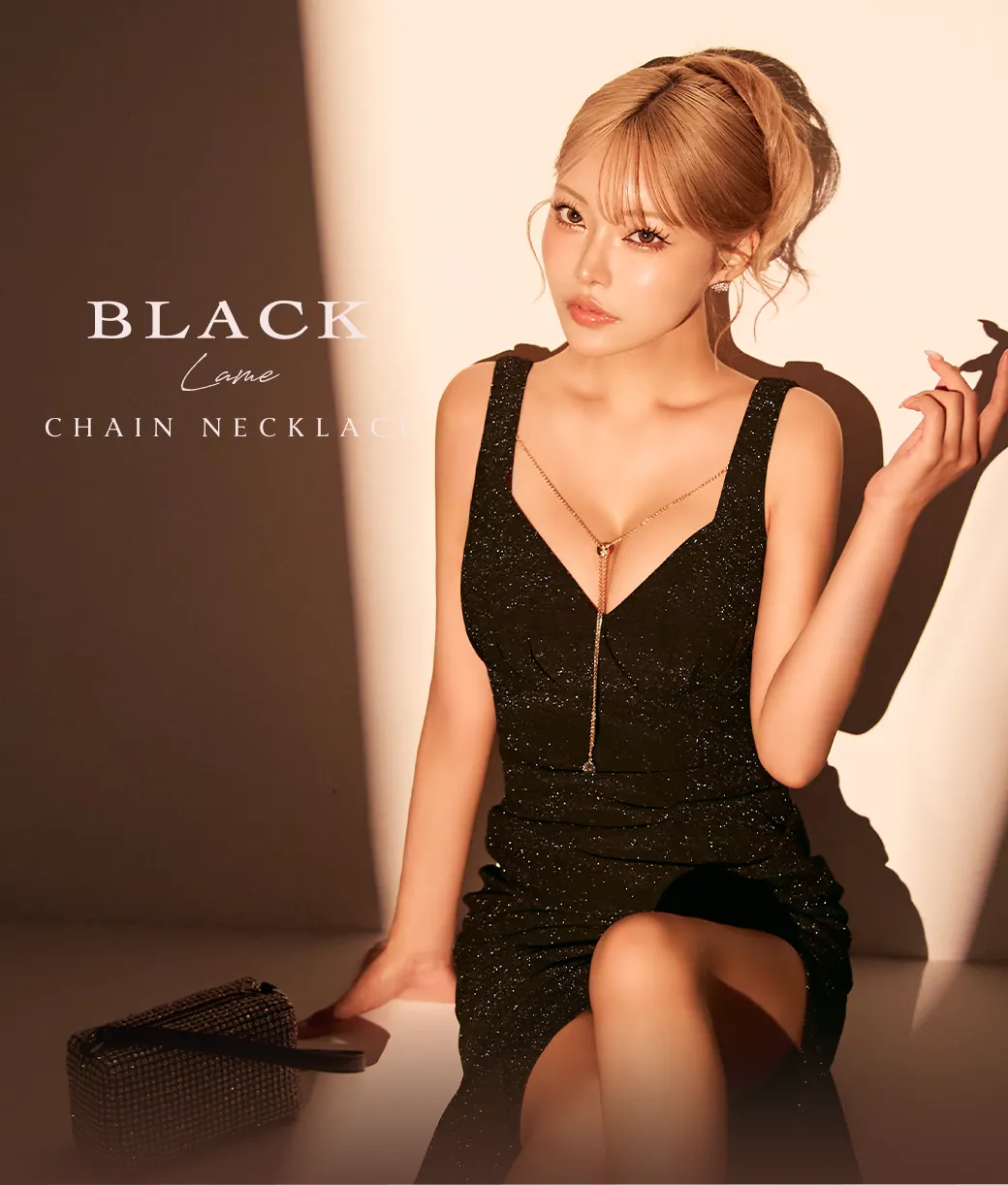 ビジューミニドレス/