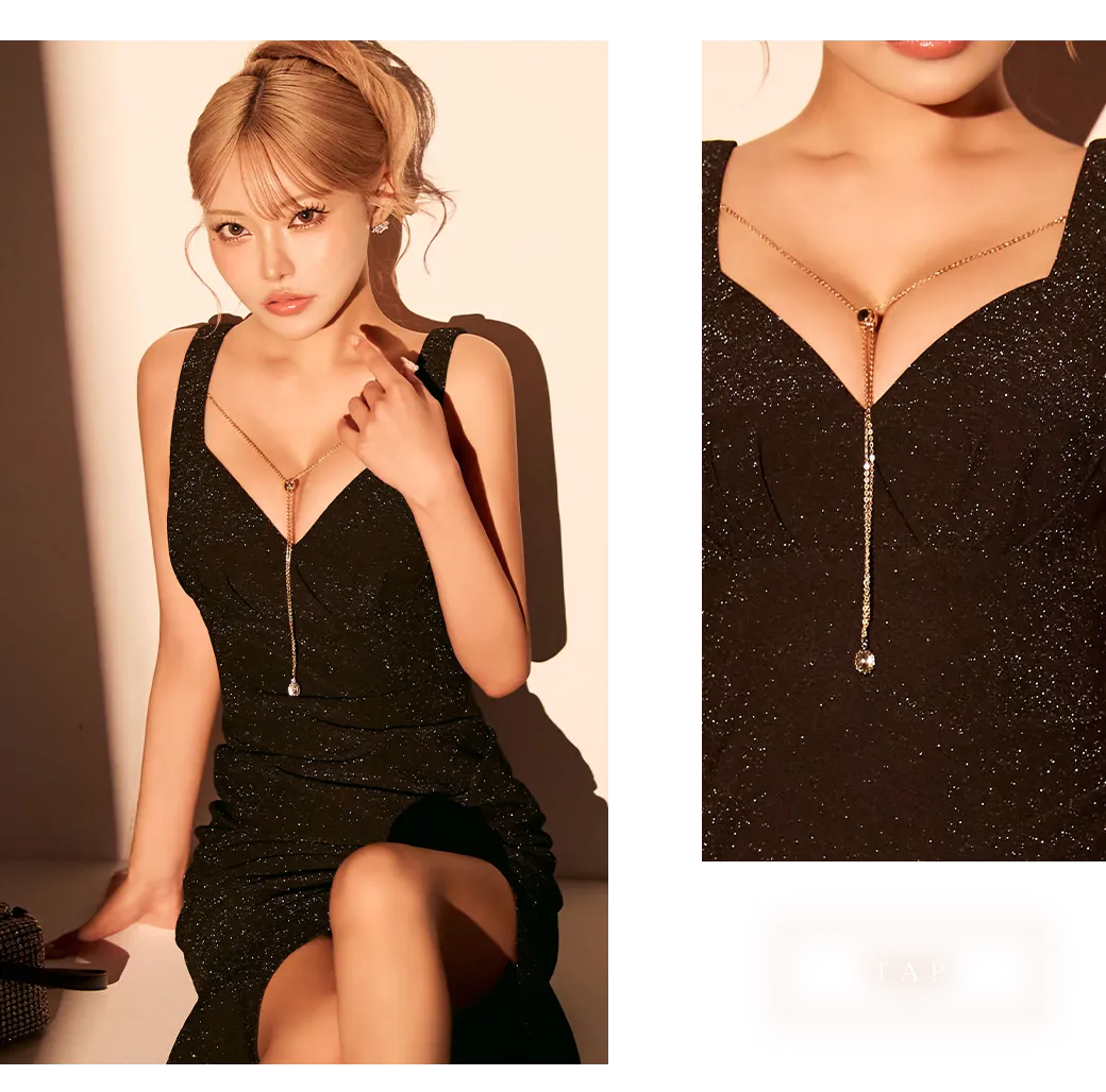 ビジューミニドレス/キャバドレス