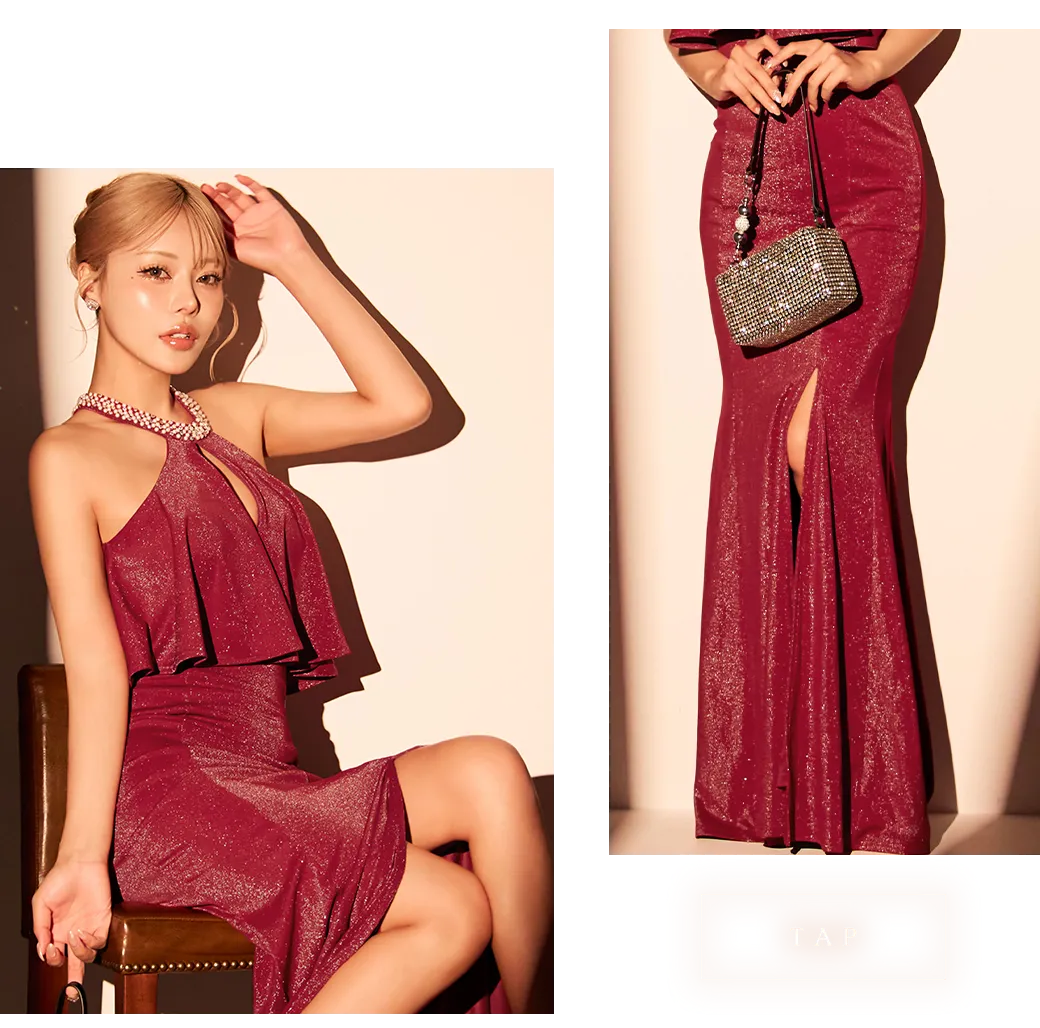 ビジューミニドレス/キャバドレス