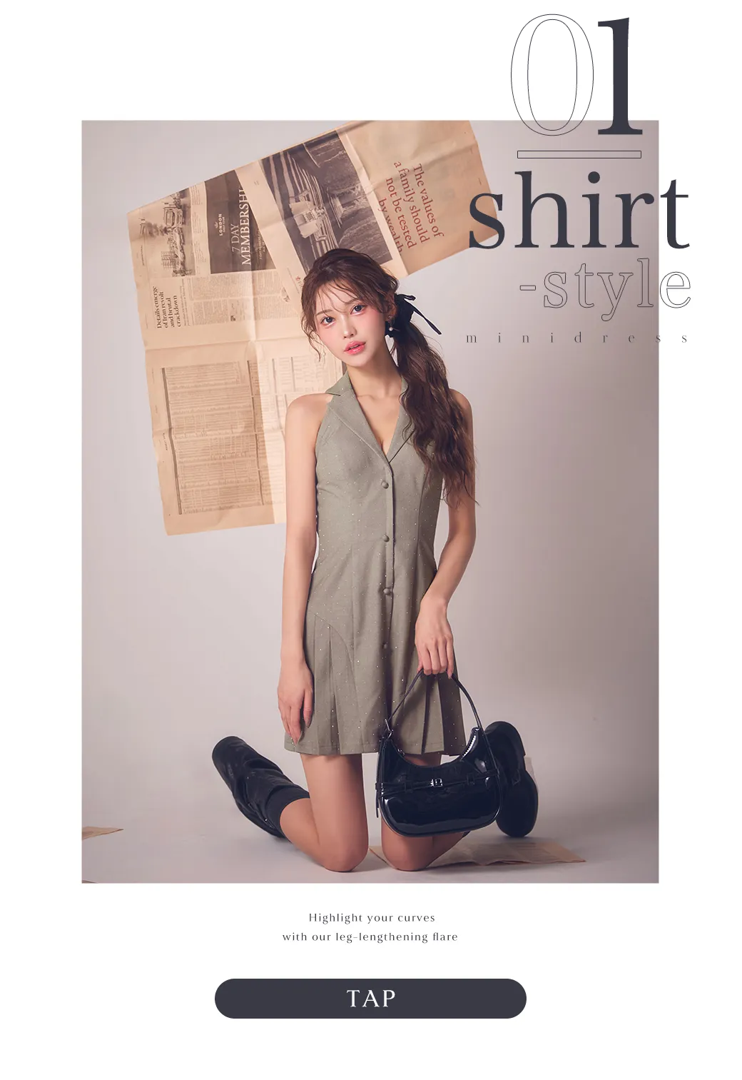 シフォンショルダービジュードレス/キャバドレス2