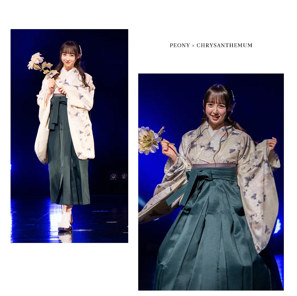 2025WINTER GAKUSEI RUNWAY 袴ステージランウェイレポート7