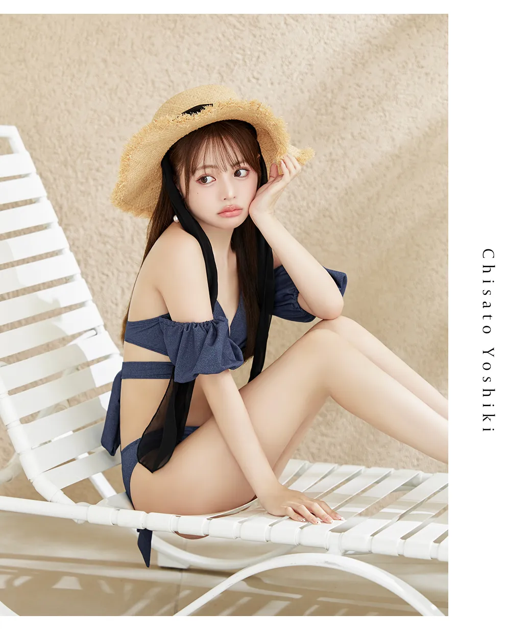 【ビキニ】【水着】オフショルデニムビキニ 2点セット4