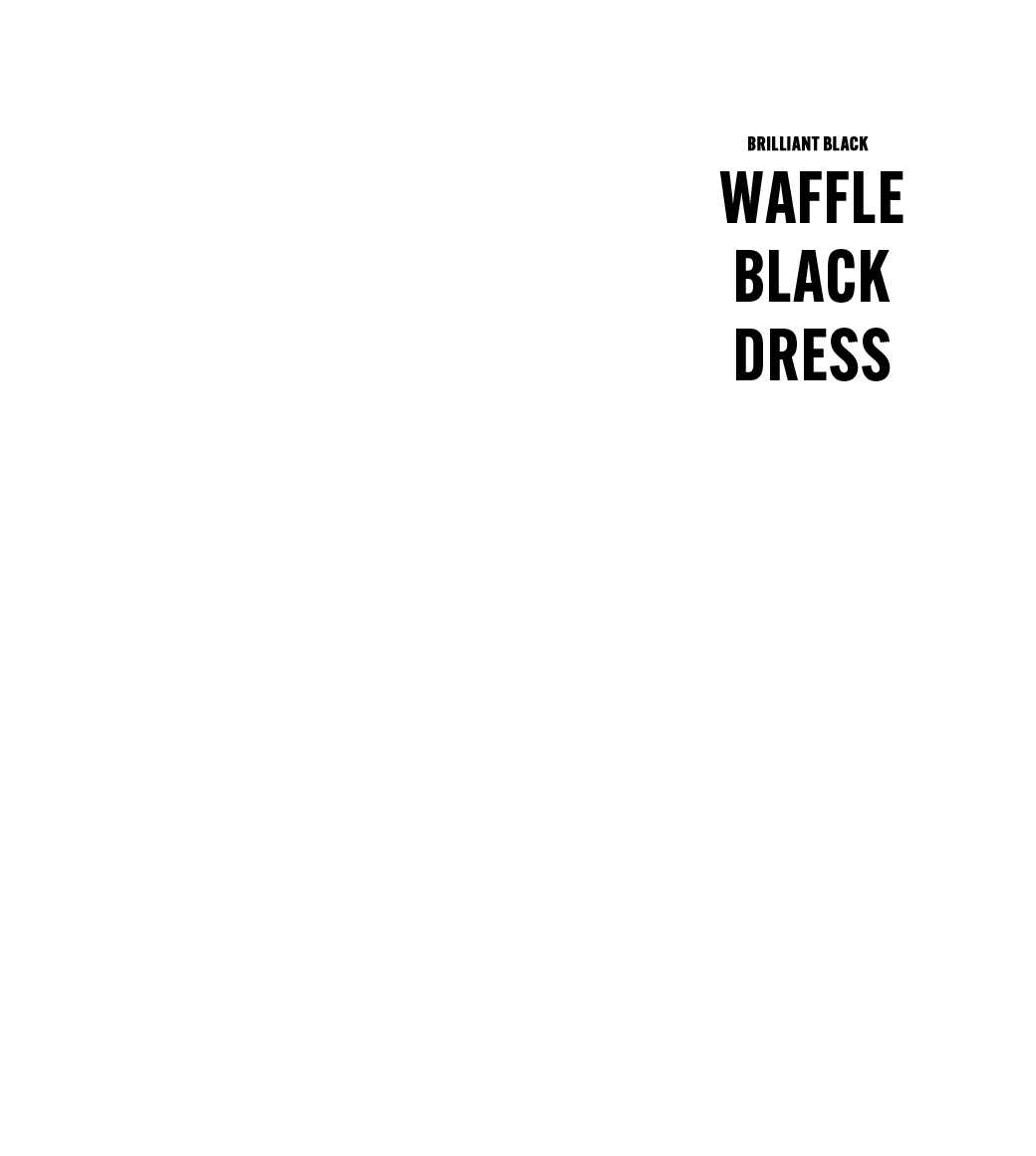半袖ワッフルブラックドレス9
