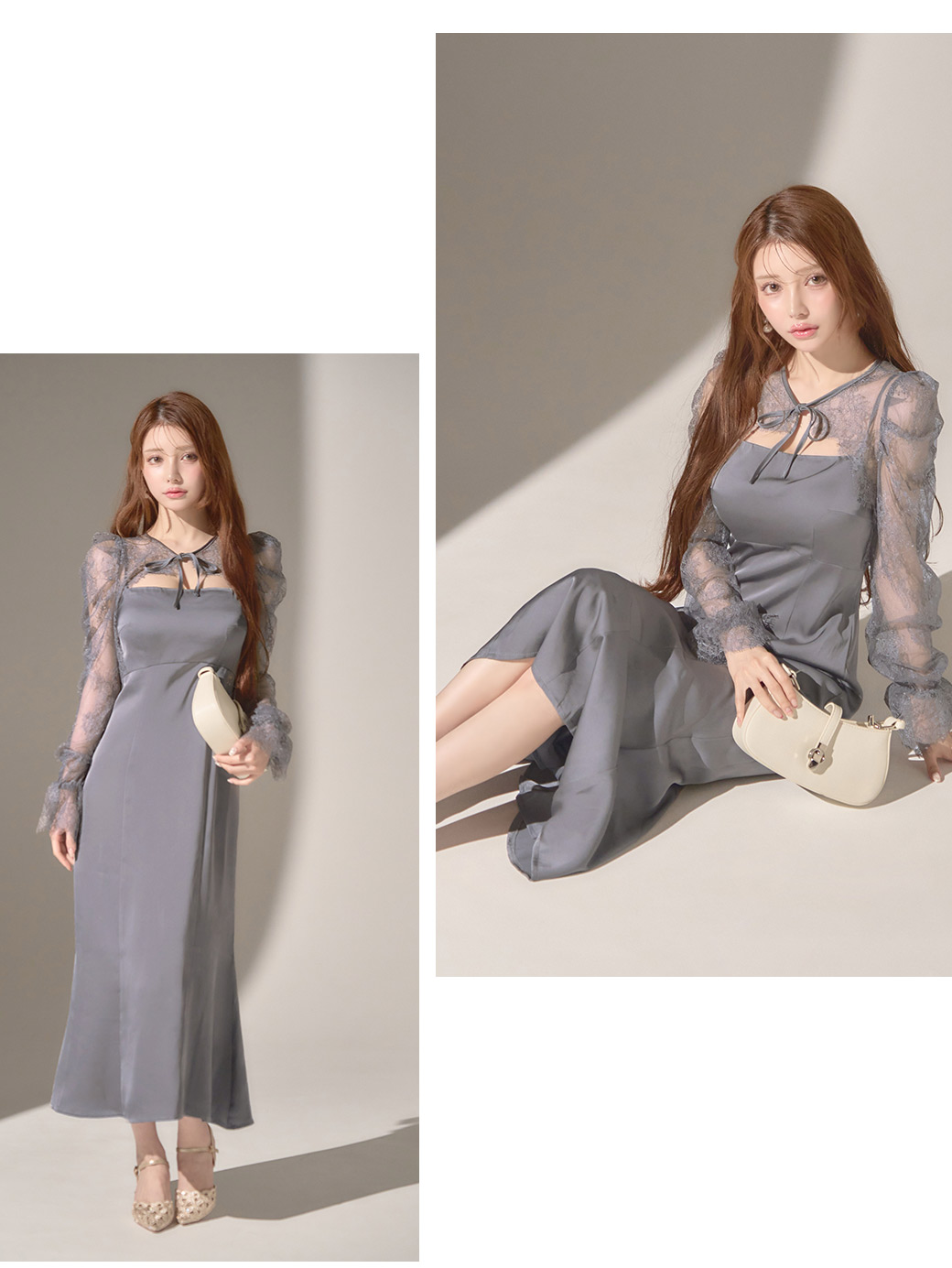 【sifeel/シフィール】レースボレロセットマーメイドキャミワンピース/キャバドレス