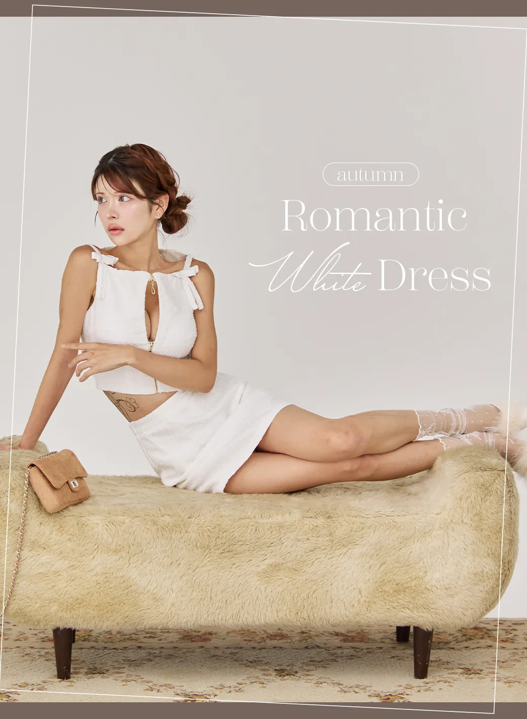 romantic white dress