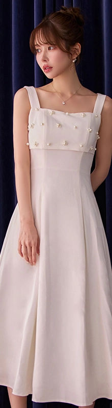 【sifeel/シフィール】ノースリーブフレアワンピース/キャバドレス