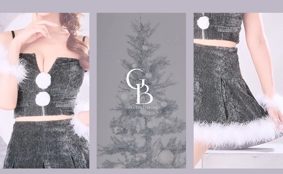 グレー×ベージュの大人カジュアルサンタ4