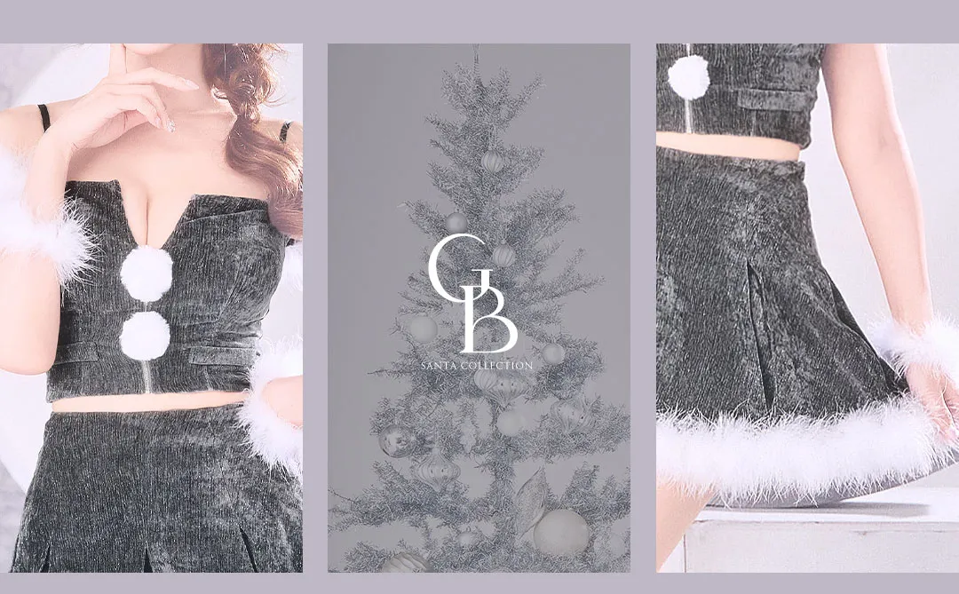 グレー×ベージュの大人カジュアルサンタ16