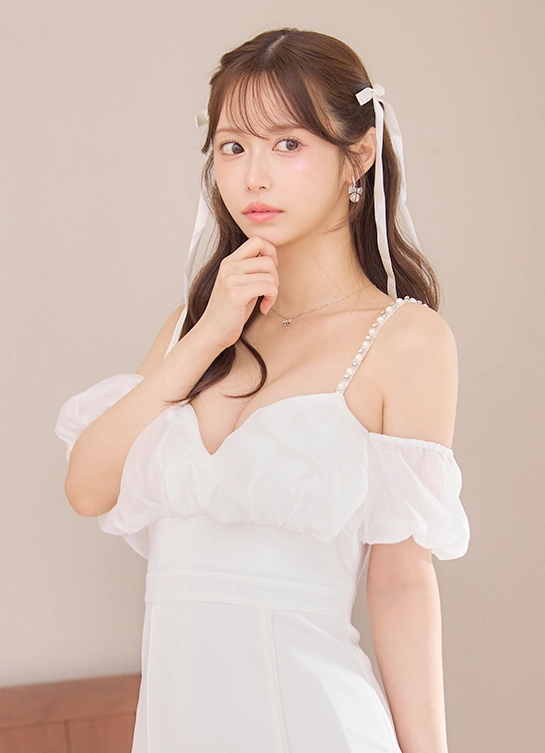 バルーンシフォンスリーブタイトミニドレス/キャバドレス