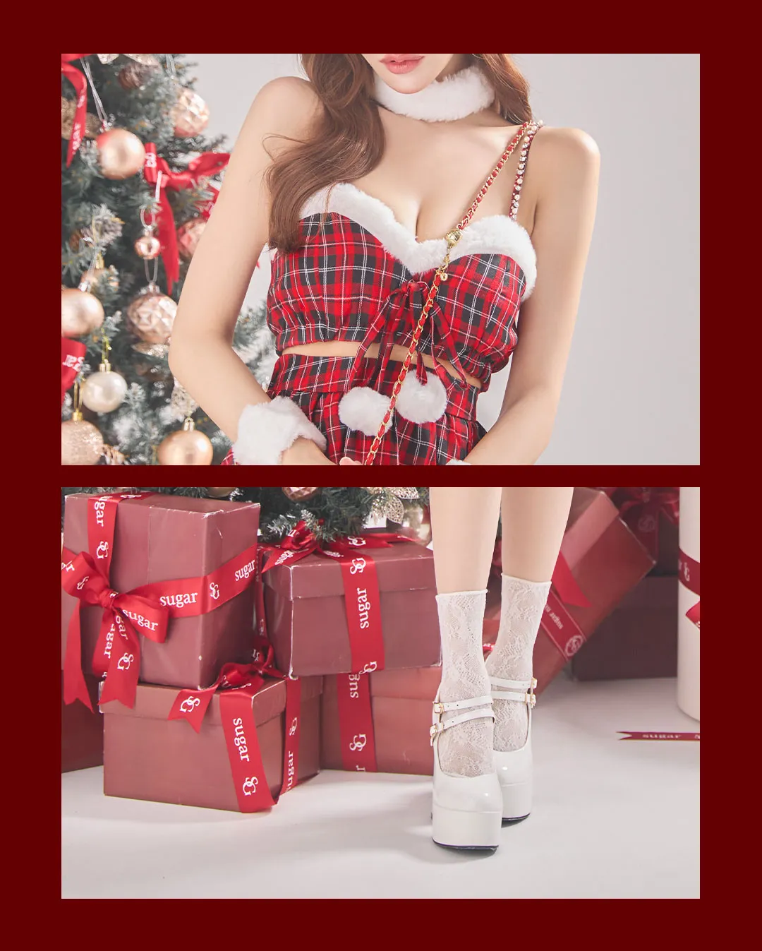 明日花キララ&れみれみチェックサンタコレクション7LOOK♡-9