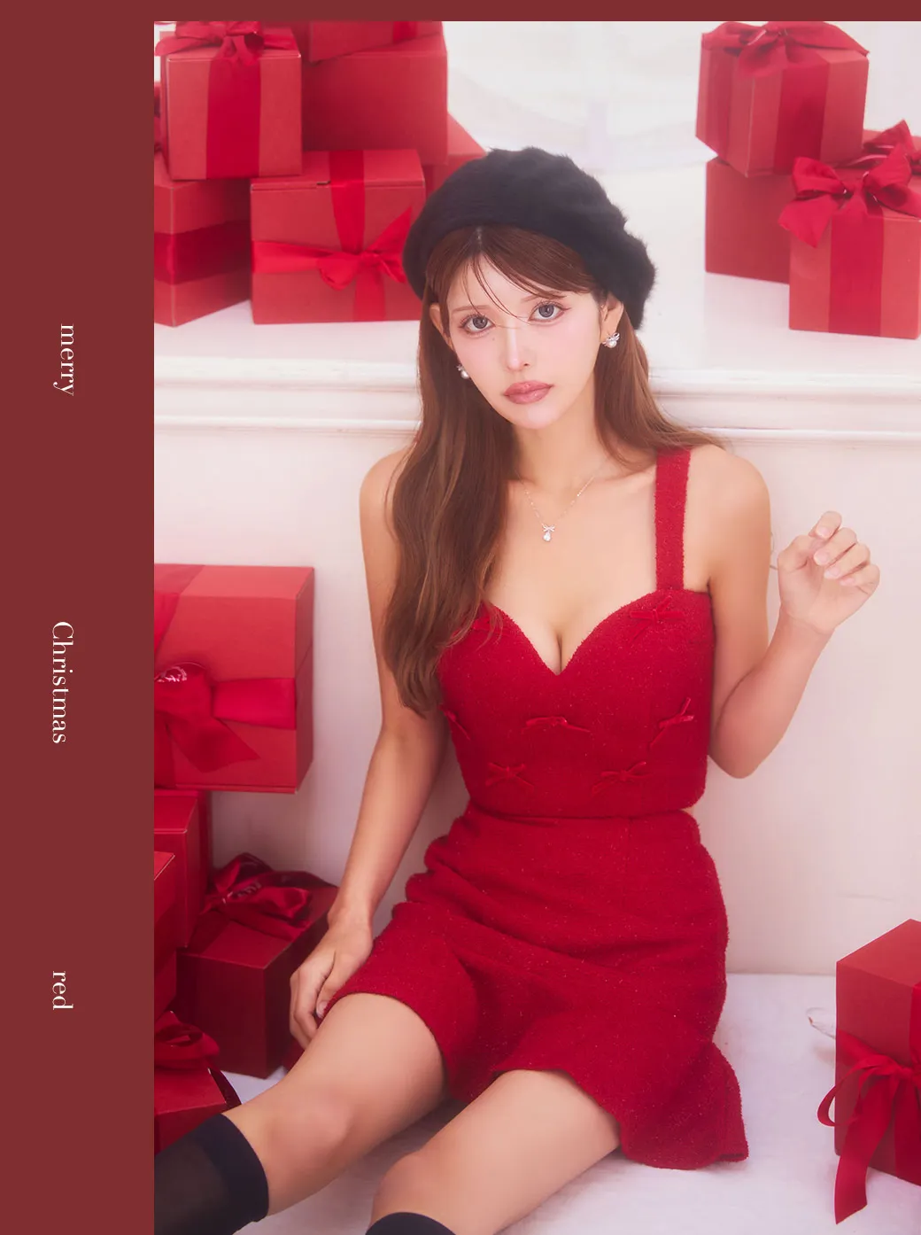 リボンセットアップミニドレス