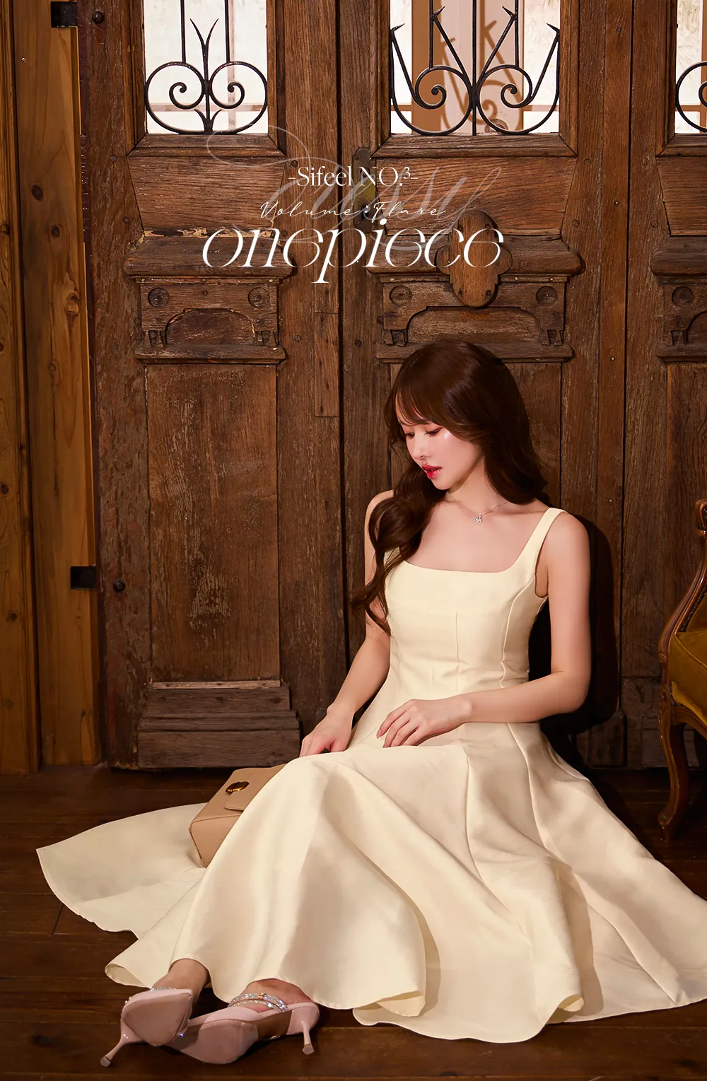 フレアスカートワンピースドレス/キャバドレス【S-Lサイズ/1カラー】[OF03]【YN】dzy