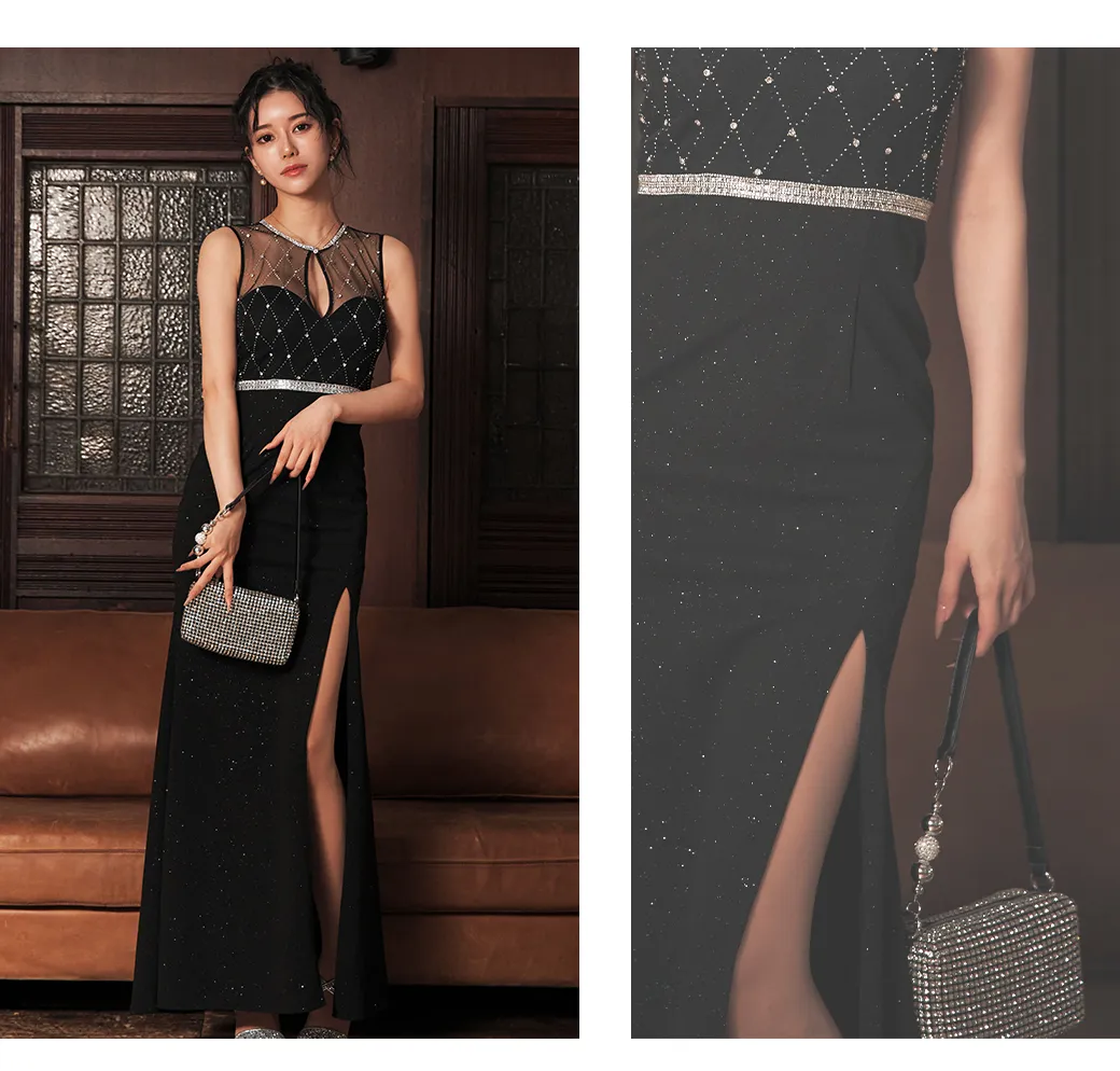 シフォンショルダービジュードレス/キャバドレス3