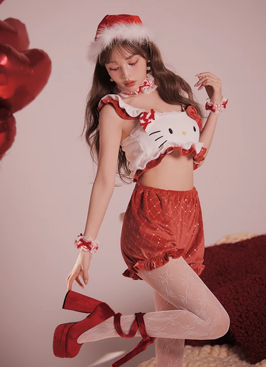 【サンリオ】ハローキティキルティングセットアップルームウェア5