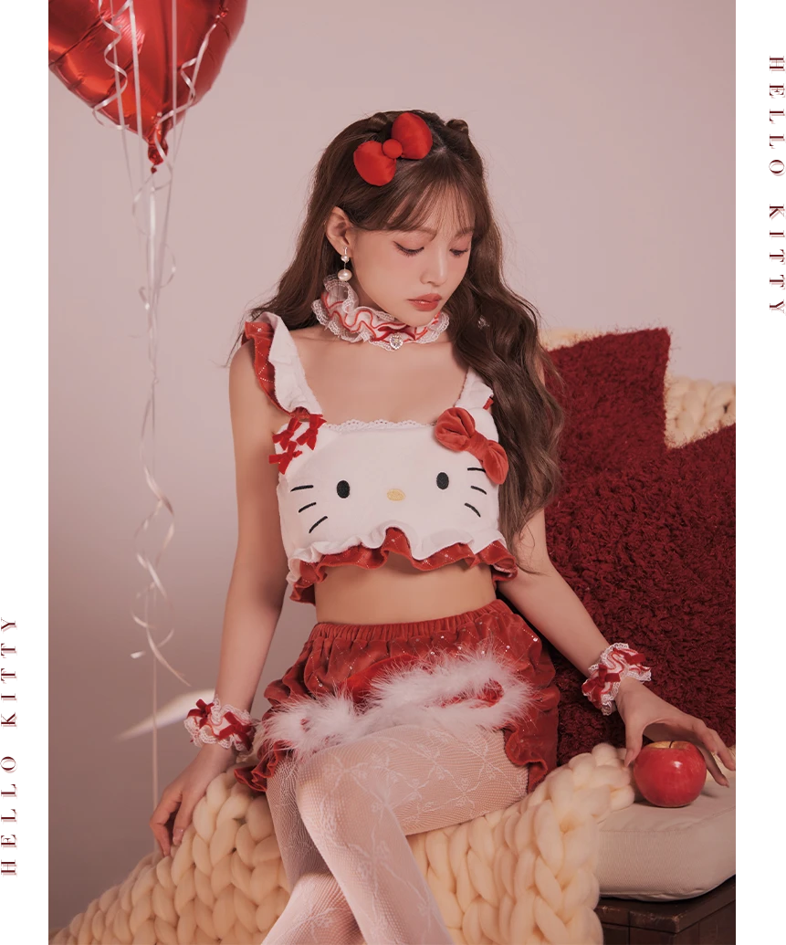 【サンリオ】ハローキティキルティングセットアップルームウェア7