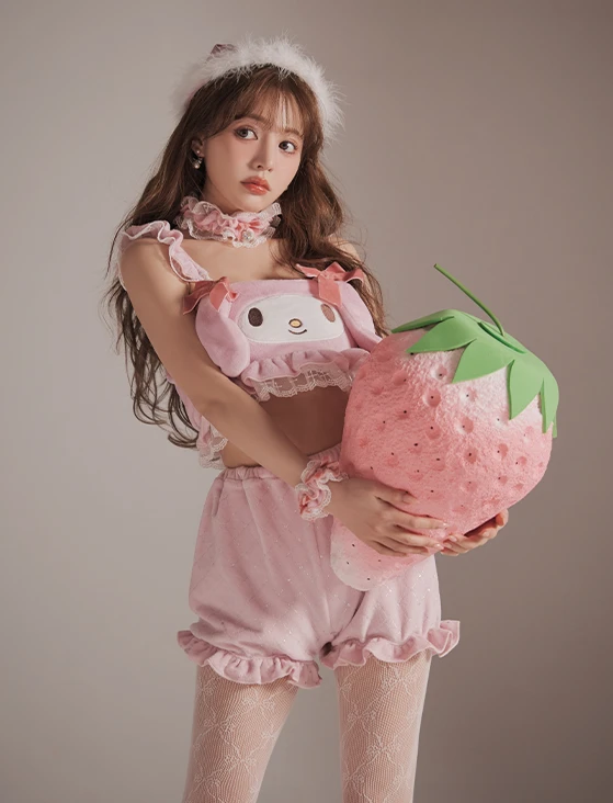 【サンリオ】マイメロディセットアップルームウェア3