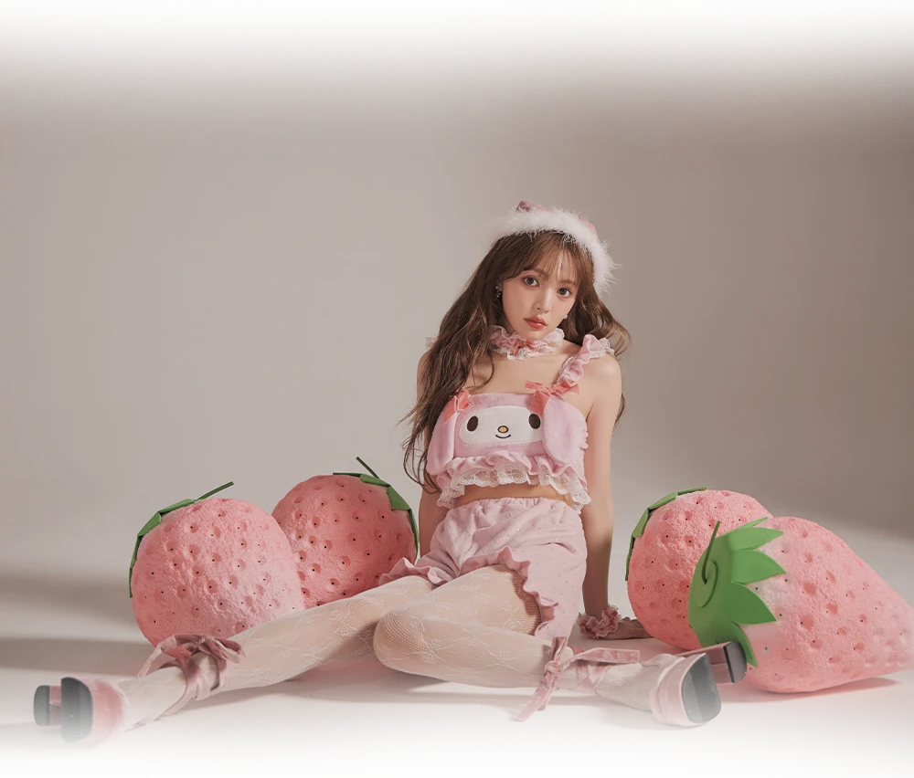 【サンリオ】マイメロディセットアップルームウェア4