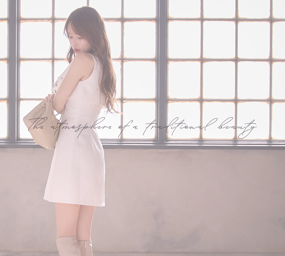 ビジューAラインミニドレス/キャバドレス