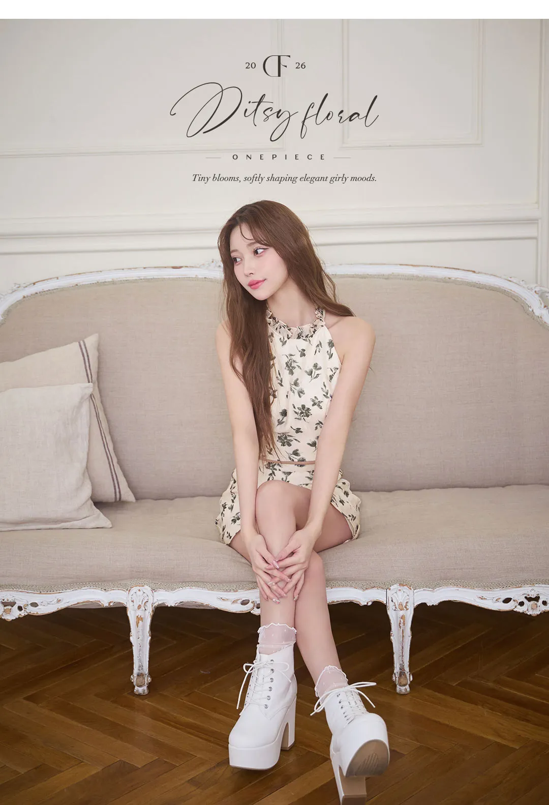 小花柄 / フローラルセットアップ / セットアップドレス / 大人可愛い / 甘すぎない / きれいめ / 春コーデ / モード寄り / キャバドレス / 洗練スタイル 5