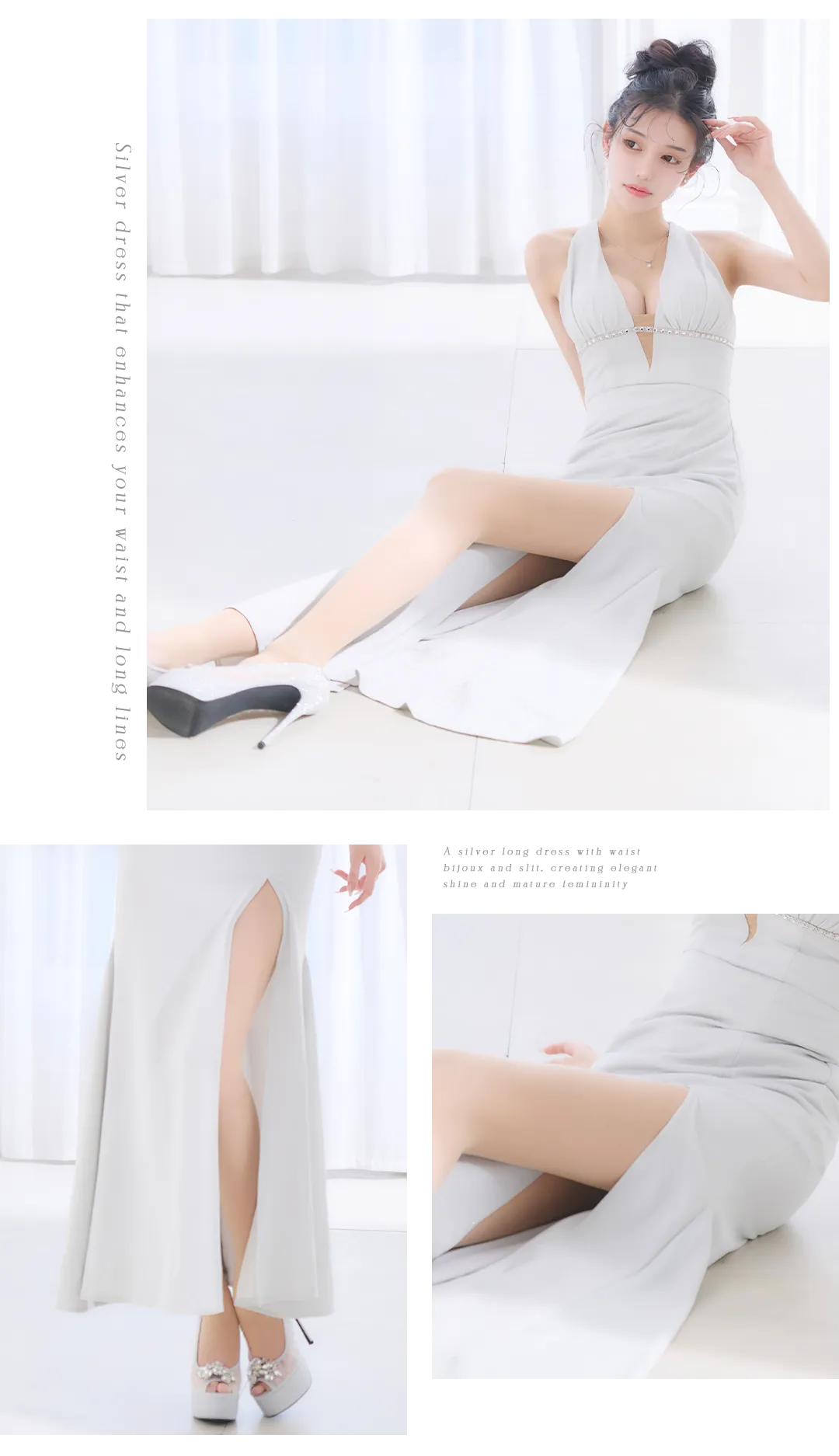 アメスリウエストビジューラメロングドレス/キャバドレス4