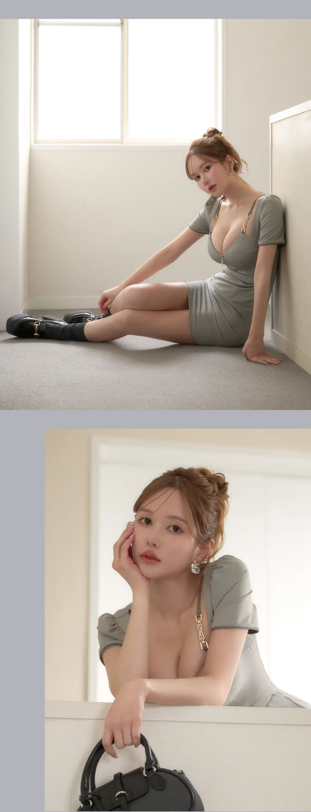 ウエストカットタイトミニドレス/キャバドレス4