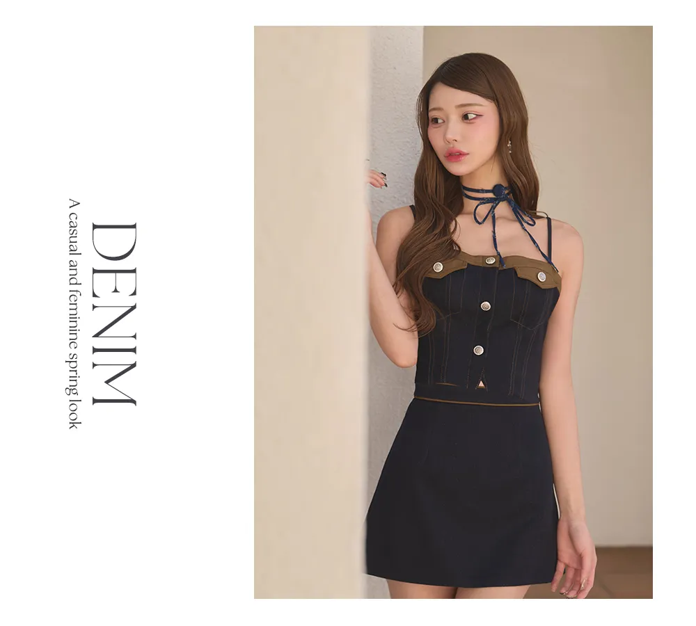 ラメデニムセットアップミニドレス/キャバドレス【XS-Lサイズ/1カラー】[OF03]【YN】dzwvAG [5888YNdzwvAG-260304-1]3