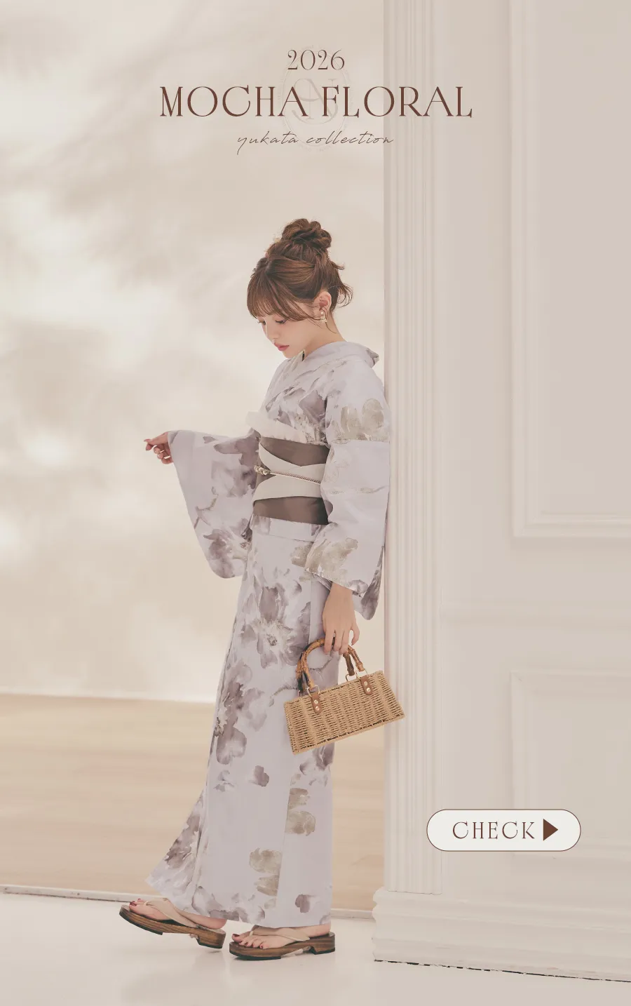 2026最新浴衣コレクション ちぃぽぽが着る、MOCHA FLORAL