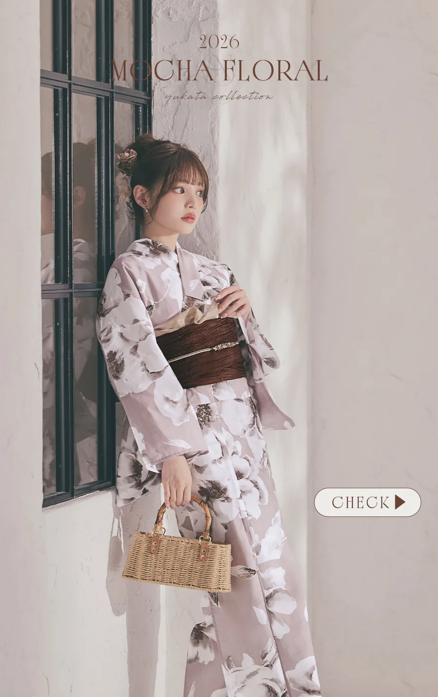 2026最新浴衣コレクション ちぃぽぽが着る、MOCHA FLORAL