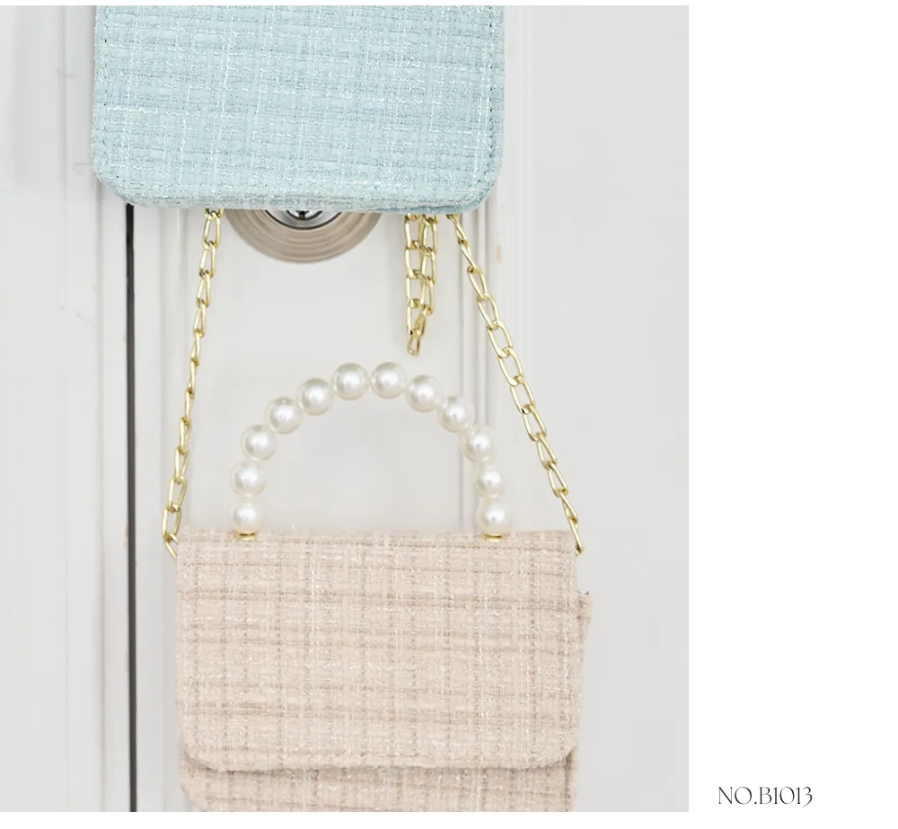 ツイード/パール/ハンドバック【バッグ】【Fサイズ/3カラー】[OF03] [B1013-230101-1]