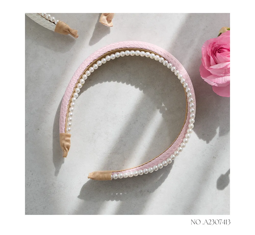 【アクセサリー：カチューシャ】パールカラーカチューシャ【3カラー】[OF02] [A2307413-231120-1]