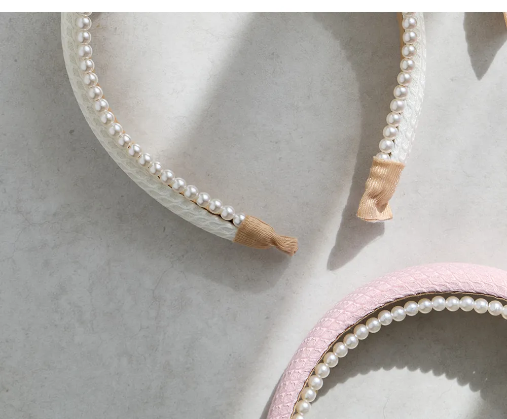 【アクセサリー：カチューシャ】パールカラーカチューシャ【3カラー】[OF02] [A2307413-231120-1]