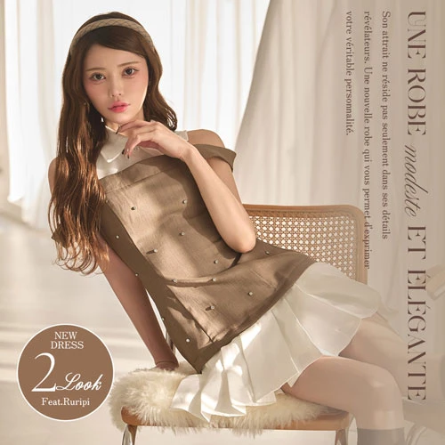 #るりぴちゃん着用♡新作春ミニドレス