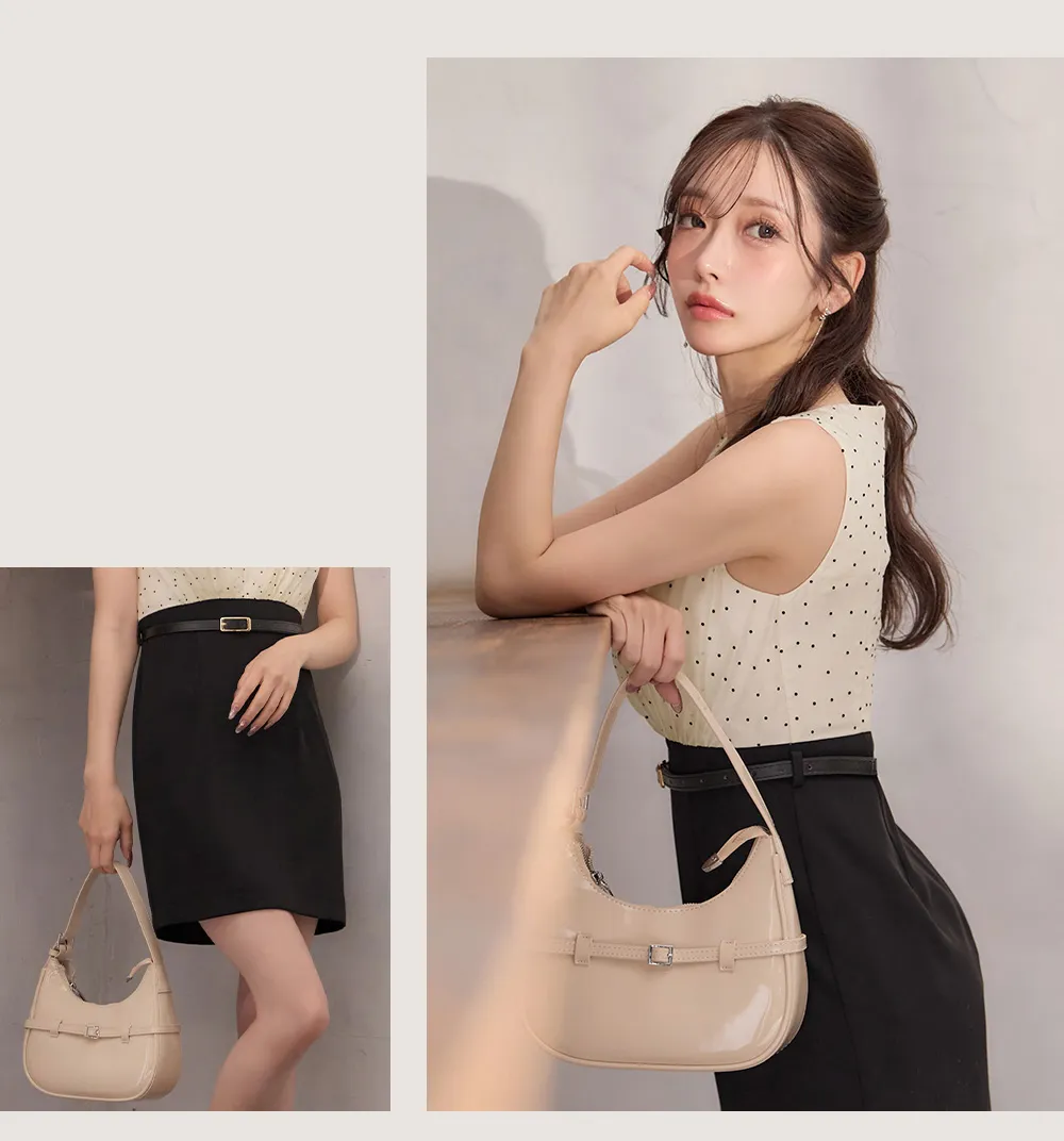 朝陽凪 ドットバイカラードレス 着用詳細