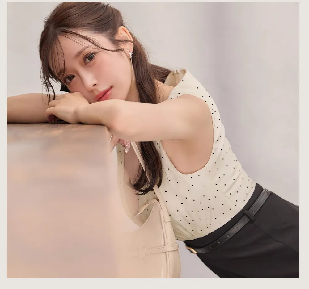 ドットバイカラードレス サイズ・素材仕様