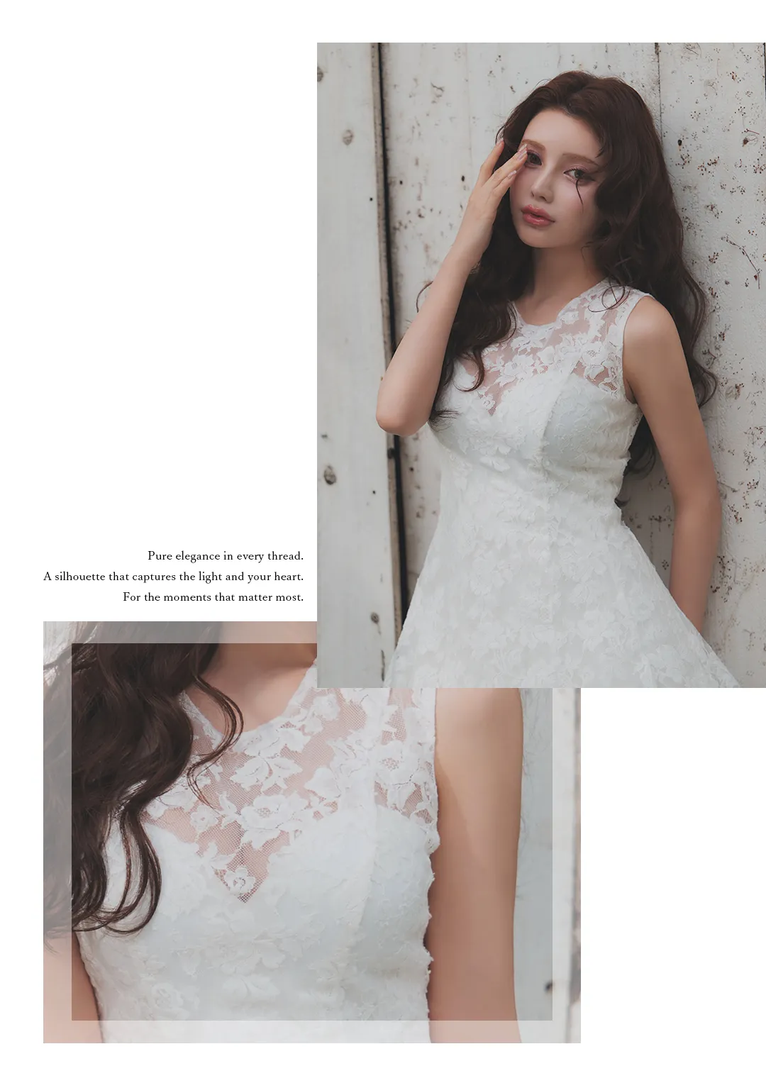 レース/シアー/ノースリーブ/フレアスカート/ワンピース/ミニドレス/キャバドレス4