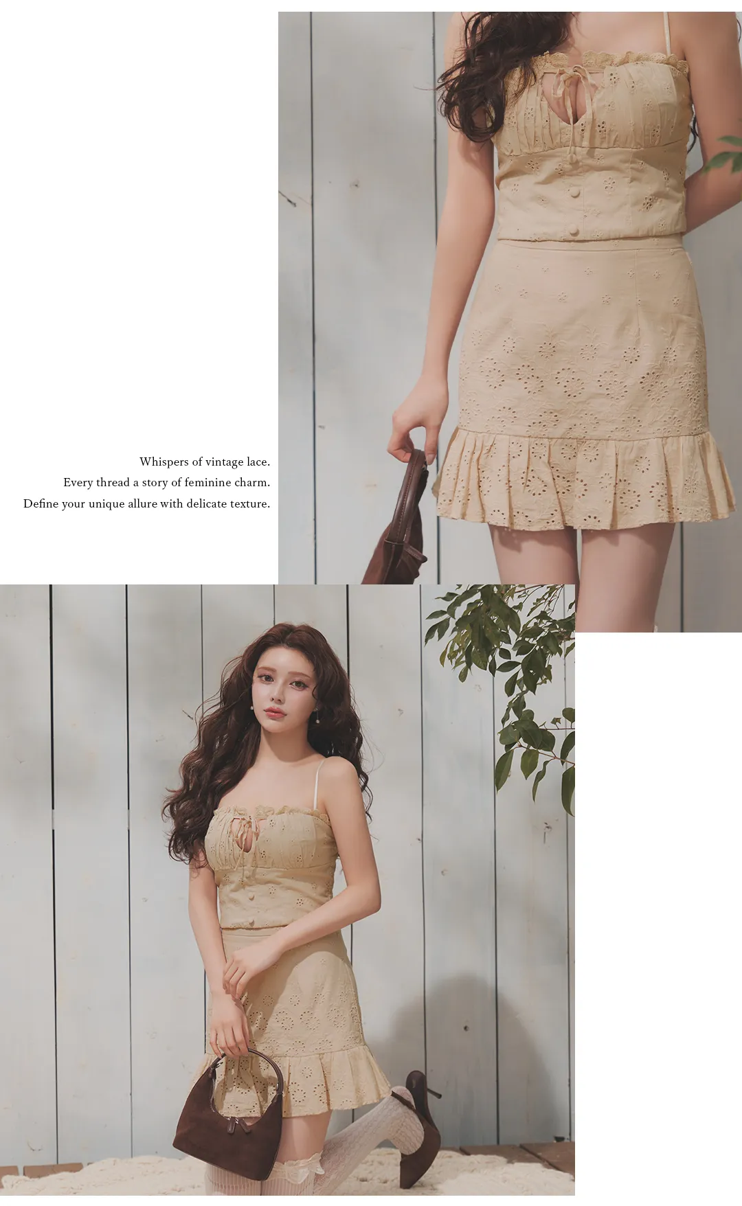 レース/キャミソール/リボン/ノースリーブ/セットアップ/ミニドレス/キャバドレス2