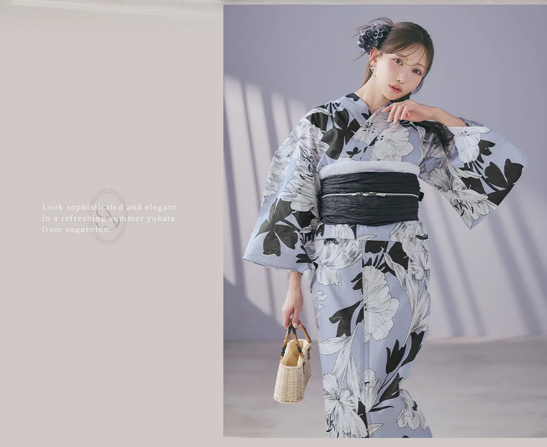菅野結以が着る、PALE FLORAL浴衣-19