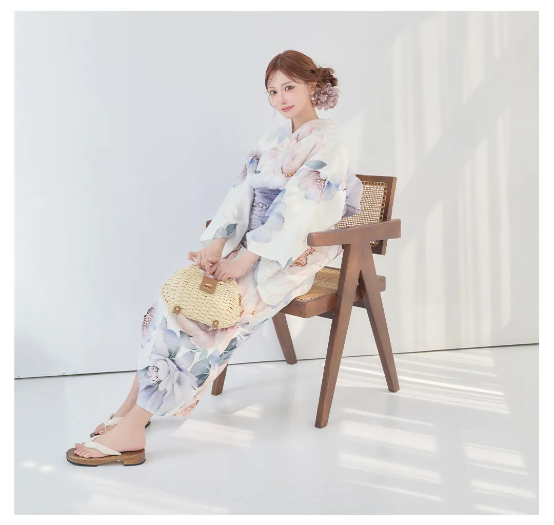 明日花キララ着用浴衣 Y-9350-nz-dzm-MIX-F 彩華グラデーション牡丹浴衣