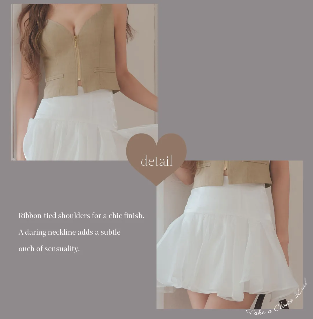 ノースリーブ/ジップアップ/セットアップ/フレアミニドレス/キャバドレス2