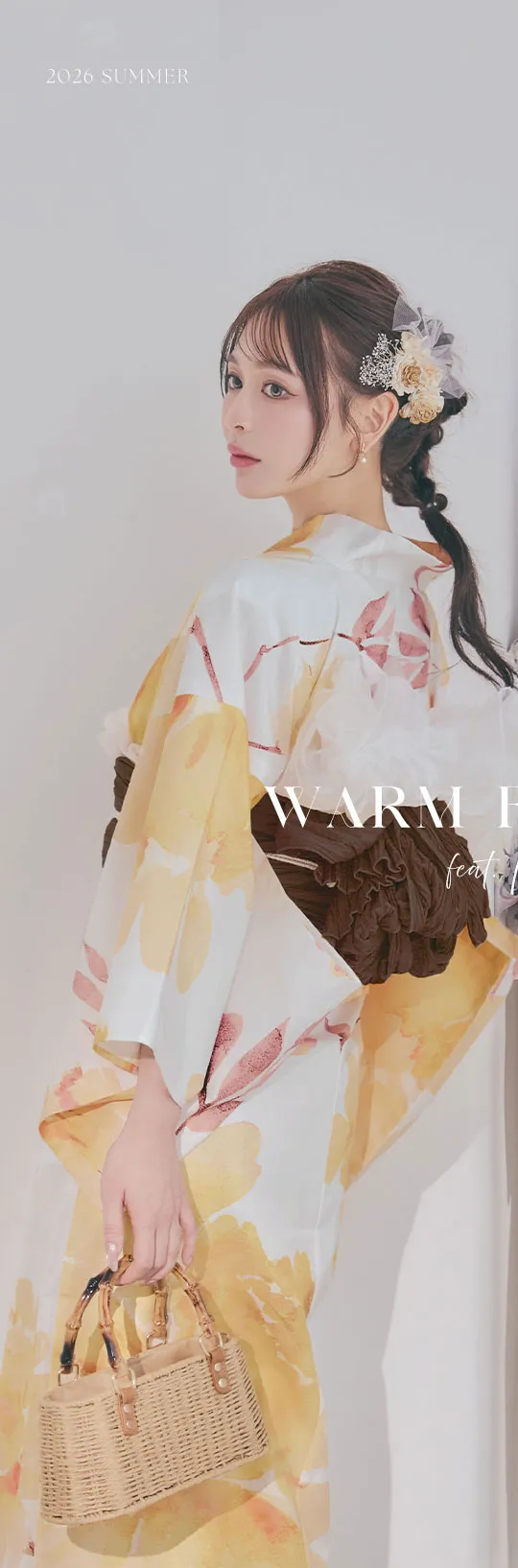 kieが着る、WARM FLOWER浴衣浴衣-1