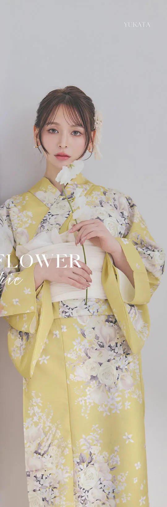 kieが着る、WARM FLOWER浴衣浴衣-2