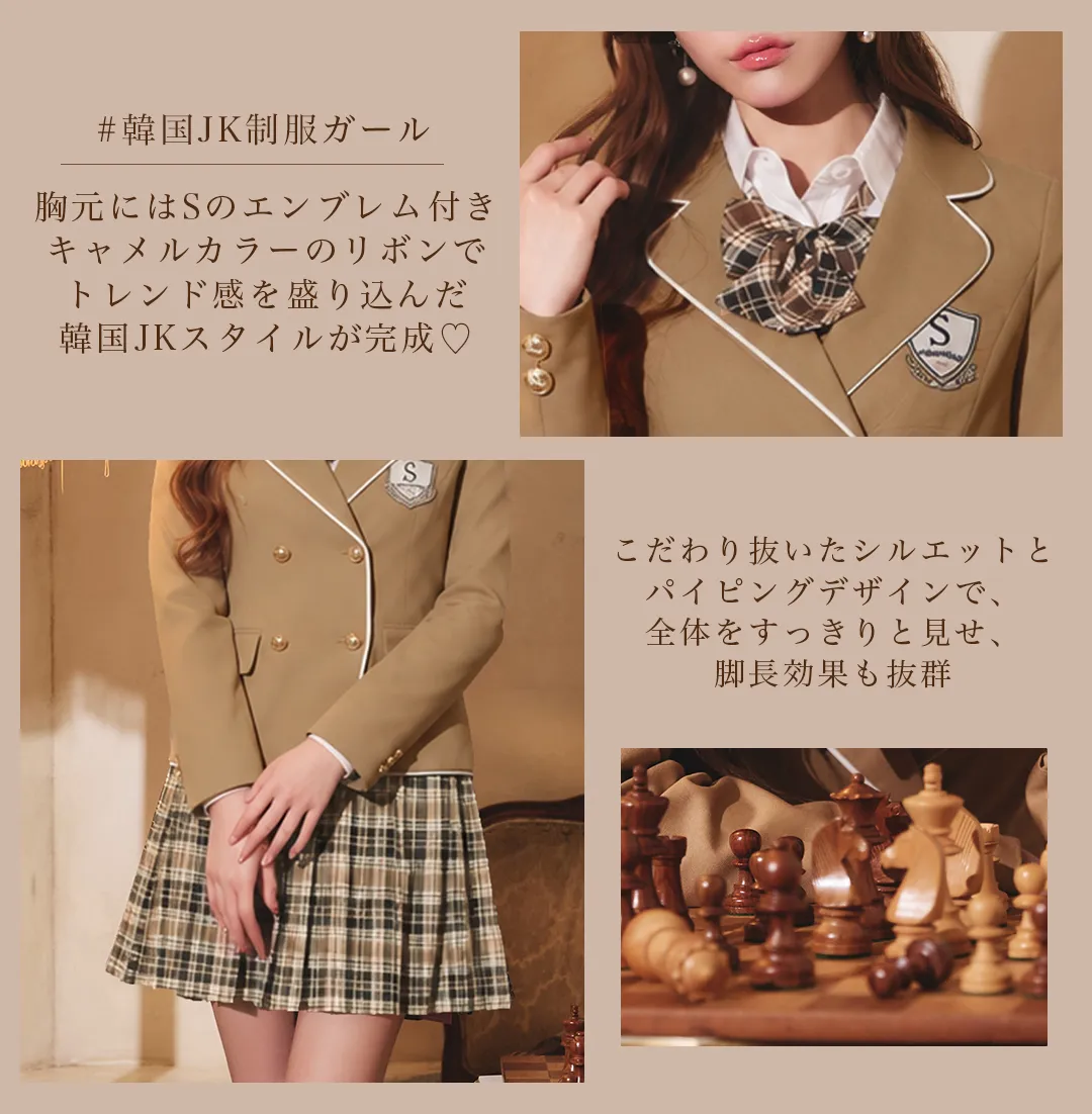 【ハロウィン】韓国JK制服ガール【コスプレ5点セット】 3