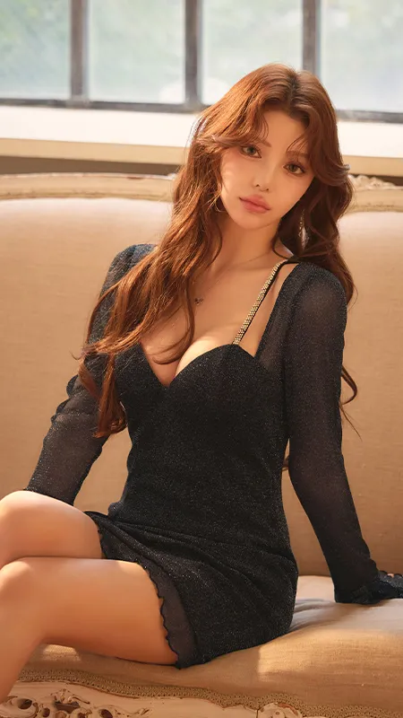 Lame Sheer Dress ディテール 1